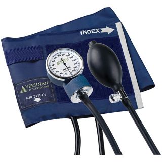 Veridian Adult Latex free Aneroid Sphygmomanometer (5.5 inches wide x 21 inches long (Fits arm circumference 11 to 16.375 inche)Retail packaging2 Year Inflation System Warranty20 Year Gauge Calibration Warranty )