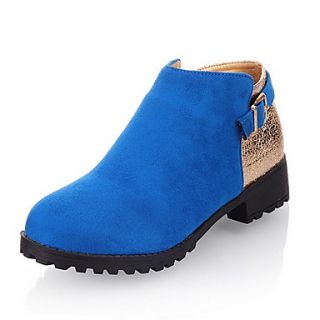 Suede Chunky Heel Motorcycle Ankle Boots(More Colors)
