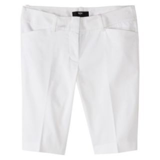 Mossimo Petites Bermuda Shorts   White 18P