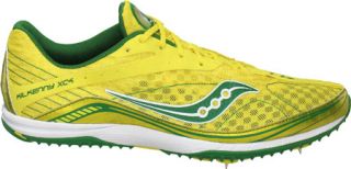 Mens Saucony Kilkenny XC4 Spike   Yellow/Green Running Shoes