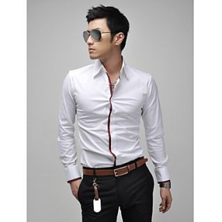 MenS Korea Style Casual Long Sleeve Shirt