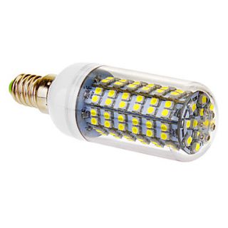 E14 4W 108x3528SMD 648LM 6000 6500K Cool White Light LED Corn Bulb (220V)