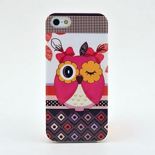 Lovely Owl Pattern Soft Tpu Imd Case for iPhone 5/5S