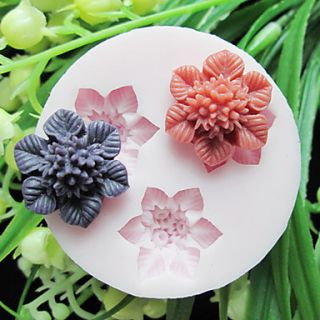 Three Cell Flower Silicone Mold Fondant Molds Sugar Craft Tools Resin flowers Mould Molds For Cakes