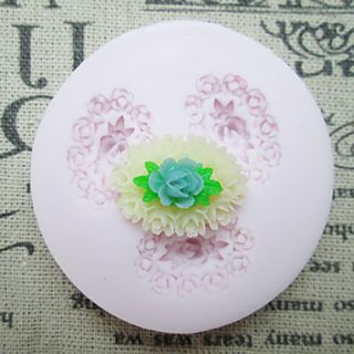 Oval Flower With Leaves Silicone Mold Fondant Molds Sugar Craft Tools Resin flowers Mould Molds For Cakes