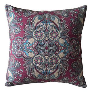 Traditional Floral Decorative Pillow Cover
