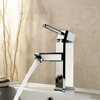 Chrome Finish Solid Brass Bathroom Sink Faucet