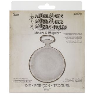 Sizzix Movers and Shapers Base Die By Tim Holtz pocket Watch Frame