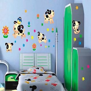 Cute DIY Adhesive Removable Windows Wall Decal Puppy dogs