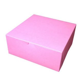 Sct Tuck top Bakery Boxes, 12w X 12d X 5h, Pink