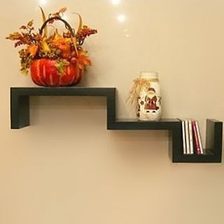 Modern Carbon Fiber Black Creative Hanging Storage Shelf