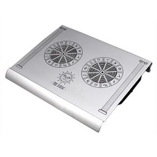 Zodiac Aluminum Notebook Laptop Cooling Pad Cooler