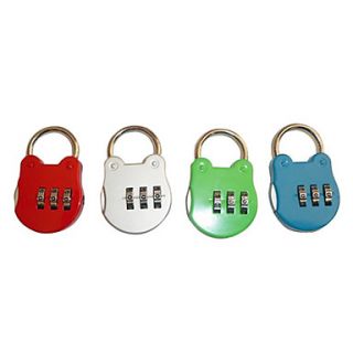 Flog Pattern 3 digit Luggage Combination Lock (Random Color)