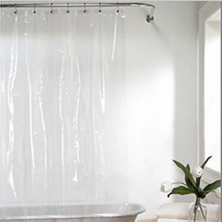 Shower Curtain Modern Lucency Solid Colour Environmental friendly W71 x L71