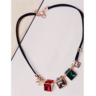 Daphne Fashion Colorful Diamond Necklace(Screen Color)