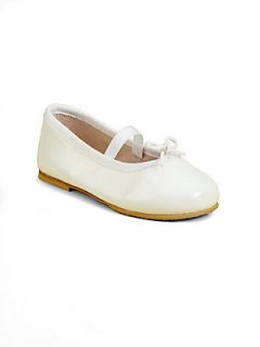 Bloch Toddlers & Little Girls Patent Leather Flats   White