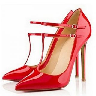 Faux Leather Womens Stiletto Heel Pumps Heels Shoes(More Colors)