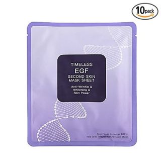 [TONYMOLY] [10pack] Timeless EGF Second Skin Mask 25ml (Anti aging, Brightening, Moisturizing)