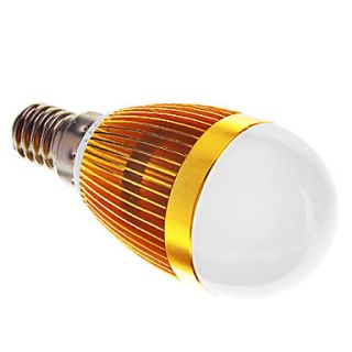 E14 3500K 3W 260 Lumen Warm White LED Light Bulb   Golden (85~245V)