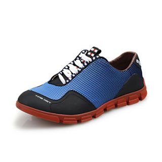 Mens Leather Flat Heel Comfort Fashion Sneakers Shoes With Lace up