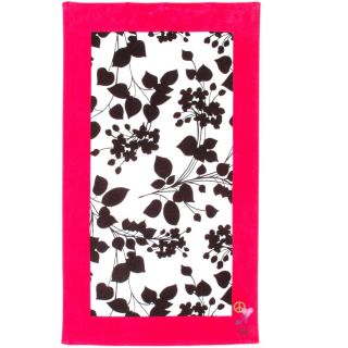 Steve Madden Juliet Cotton Beach Towel (Black/ pink/ whiteMaterials 100 percent cottonCare instructions Machine washableDimensions 34 inches wide x 64 inches longThe digital images we display have the most accurate color possible. However, due to diffe