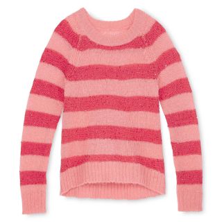 Total Girl Striped Sweater   Girls 6 16 and Girls Plus, Pink, Girls
