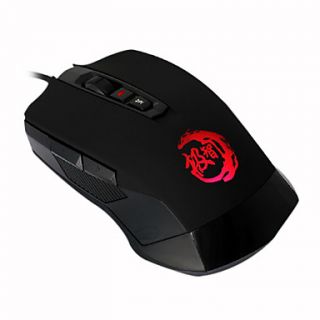 G3000 DPI Free Switch USB Wired Gaming Mouse Black