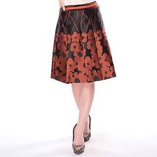 Cerel Fashion Print Vintage Midi Skirt