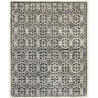 Oriental Safavieh Handmade Cambridge Moroccan Black Wool Rug (8 X 10)