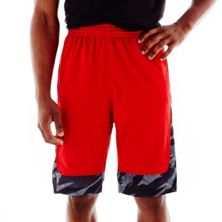 Adidas Edge Camo Shorts, Red, Mens