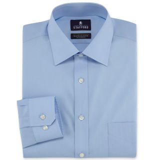 Stafford Easy Care Broadcloth Dress Shirt   Big and Tall, Blue, Mens