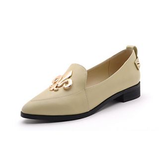 MLKL Casual Dunk Low Loafer Flat Shoes(Cream)
