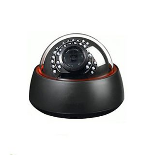 High Resolution 700TVL CMOS CCTV Dome Cameras Black