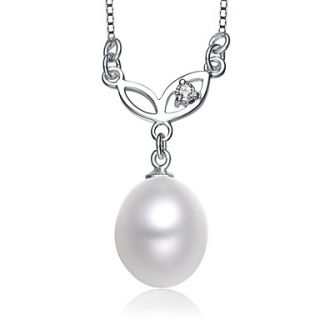 Luckypearl 9 10mm Natural Pearls 925 Silver Pendent