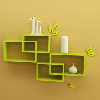 Set of 2 Modern Minimalism Solid Household Wall Mounted Storage Shelf