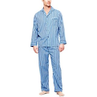 Hanes Pajama Set, Blue, Mens
