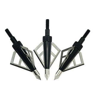 3 blades Fixed Blade Ultra Sharp Detachable Hunting Arrow Head Broadheads100gr (3 PCS)
