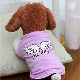 Petary Pets Cute Angel Wing Pattern Cotton T Shirt For Dog