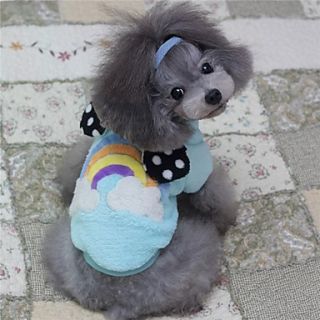 Petary Pets Cute Rainbow Pattern Cotton Clothing For Dog