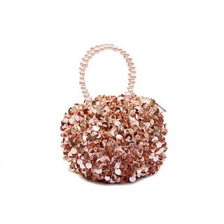 ONDY NewCompact Hand Beaded Evening Bag (Champagne)
