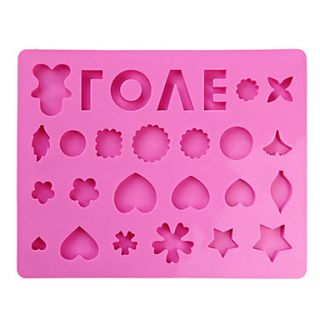 Silicone Muffin Tray Candy Cupcake Jelly Mold Baking Pan 26 Cells