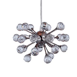 Crystal Pendant light with 6 Lights in Artistic Style