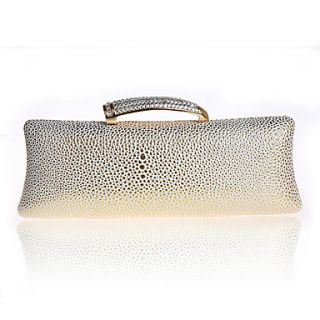 ONDY NewFashion Demure Clutch Evening Bag (Light Gold)