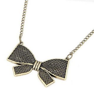 Vintage Alloy With Bowknot Long Womens Necklace