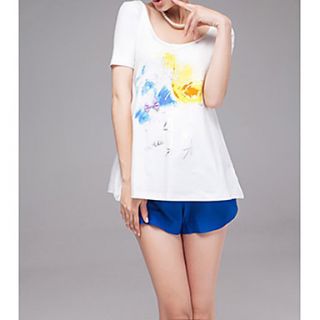 HAND Womens Short Sleeves Loose Fit T Shirt