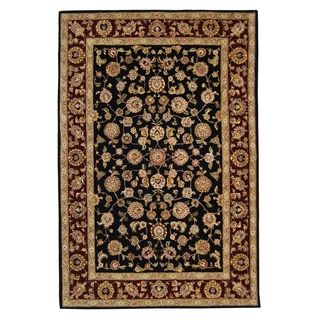 Safavieh Handmade Persian Court Navy/ Red Wool/ Silk Rug (5 X 8)