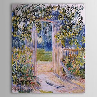 Famous Oil Painting A Garden Gate by Claude Monet
