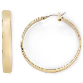 MONET JEWELRY Monet Gold Tone Medium Hoop Earrings