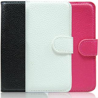 Lichee Pattern Leather Case for iPhone 4/4S(Assorted Color)