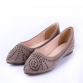 Womens Luxury Diamonade Solid Color Flat Shoes(Screen Color)